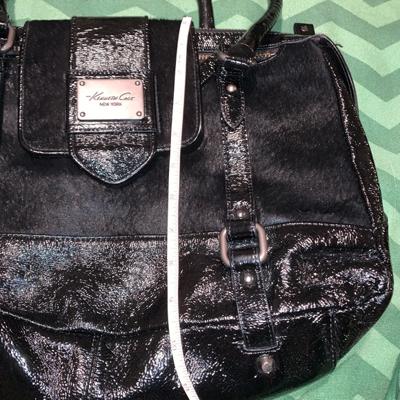 Kenneth Cole Black Calf Hair Leather Tote - Picture 13 of 16